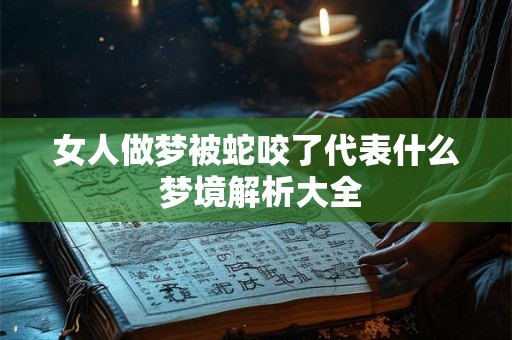 女人做梦被蛇咬了代表什么 梦境解析大全