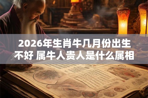 2026年生肖牛几月份出生不好 属牛人贵人是什么属相