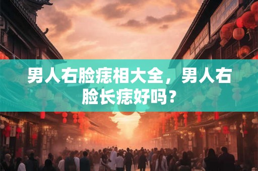 男人右脸痣相大全,男人右脸长痣好吗? 男人右脸痣相大全,男人右脸长痣好吗?