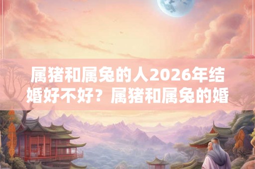 属猪和属兔的人2026年结婚好不好？属猪和属兔的婚姻相配吗？