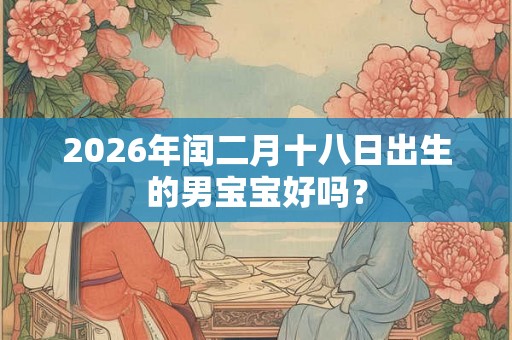 2026年闰二月十八日出生的男宝宝好吗? 2026年闰二月十八日出生的男宝宝好吗?