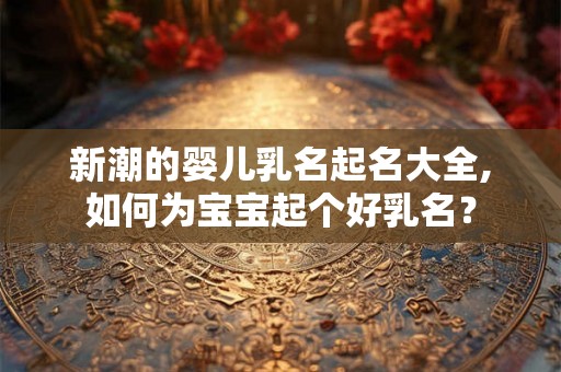 新潮的婴儿乳名起名大全,如何为宝宝起个好乳名？