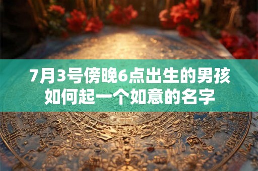 7月3号傍晚6点出生的男孩如何起一个如意的名字 7月3号傍晚6点出生的男孩如何起一个如意的名字