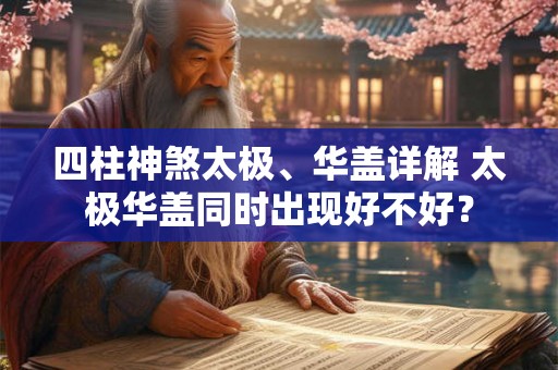 四柱神煞太极、华盖详解 太极华盖同时出现好不好? 四柱神煞太极、华盖详解 太极华盖同时出现好不好?