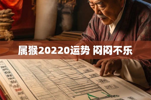 属猴20220运势 闷闷不乐 属猴20220运势 闷闷不乐