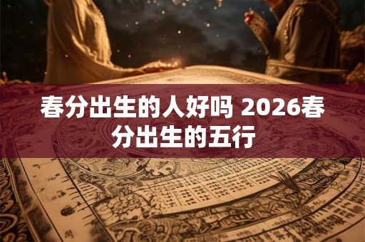 春分出生的人好吗 2026春分出生的五行