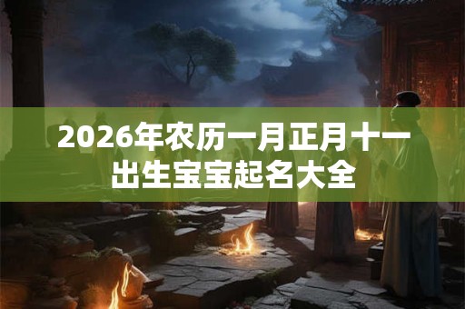 2026年农历一月正月十一出生宝宝起名大全