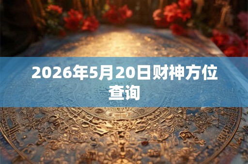 2026年5月20日财神方位查询
