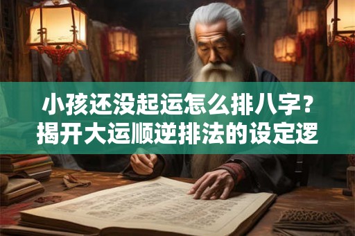 小孩还没起运怎么排八字？揭开大运顺逆排法的设定逻辑