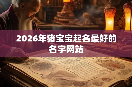 2026年猪宝宝起名最好的名字网站