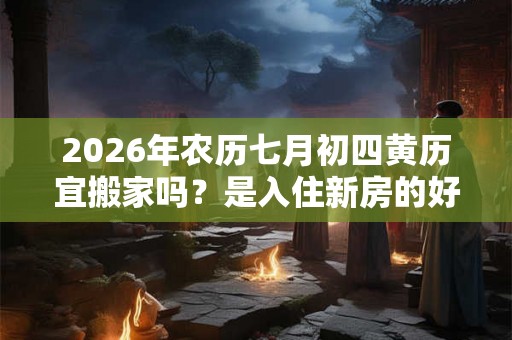 2026年农历七月初四黄历宜搬家吗？是入住新房的好日子吗