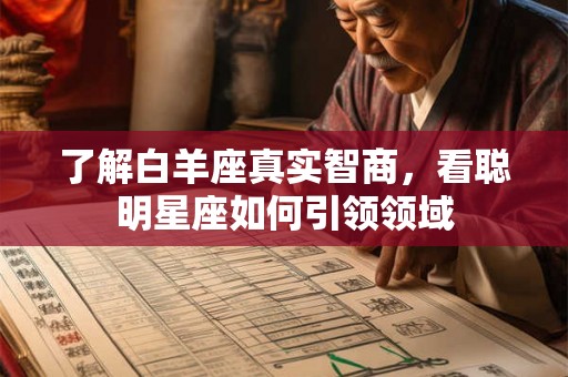 了解白羊座真实智商，看聪明星座如何引领领域