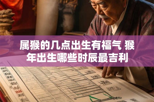 属猴的几点出生有福气 猴年出生哪些时辰最吉利