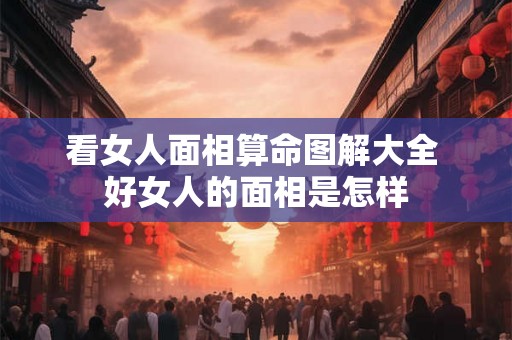 看女人面相算命图解大全 好女人的面相是怎样