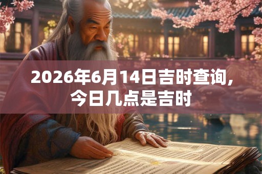 2026年6月14日吉时查询,今日几点是吉时