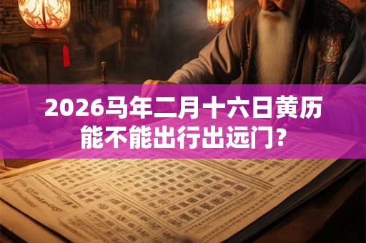 2026马年二月十六日黄历能不能出行出远门？
