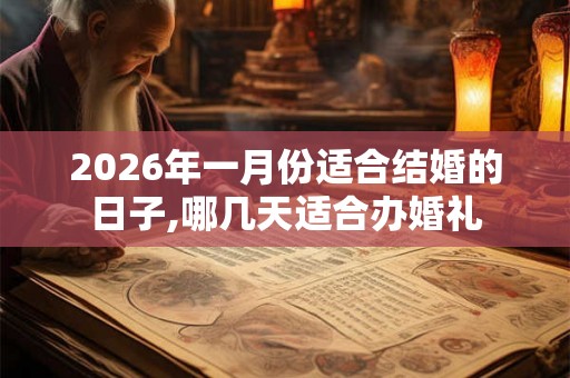 2026年一月份适合结婚的日子,哪几天适合办婚礼 2026年一月份适合结婚的日子,哪几天适合办婚礼