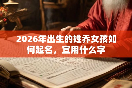 2026年出生的姓乔女孩如何起名，宜用什么字