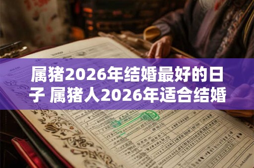 属猪2026年结婚最好的日子 属猪人2026年适合结婚吗 属猪2026年结婚最好的日子 属猪人2026年适合结婚吗