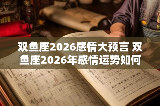 双鱼座2026感情大预言 双鱼座2026年感情运势如何