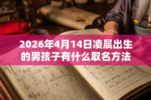 2026年4月14日凌晨出生的男孩子有什么取名方法 2026年4月14日凌晨出生的男孩子有什么取名方法