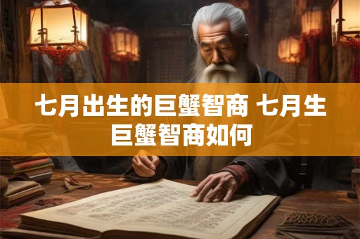七月出生的巨蟹智商 七月生巨蟹智商如何