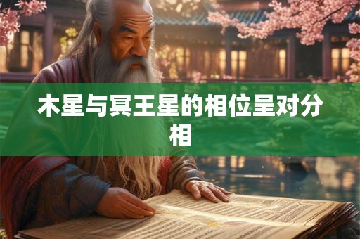 木星与冥王星的相位呈对分相