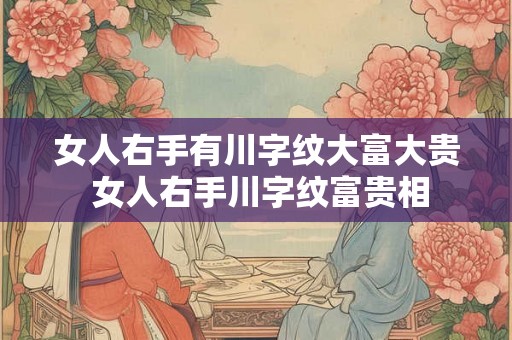 女人右手有川字纹大富大贵 女人右手川字纹富贵相