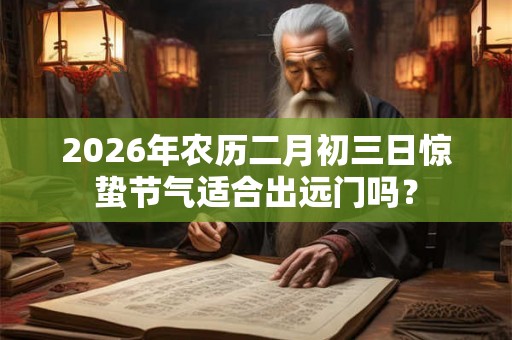 2026年农历二月初三日惊蛰节气适合出远门吗? 2026年农历二月初三日惊蛰节气适合出远门吗?