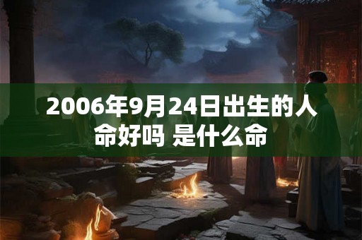 2006年9月24日出生的人命好吗 是什么命
