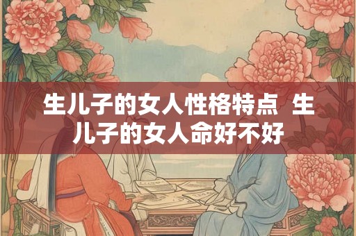 生儿子的女人性格特点  生儿子的女人命好不好