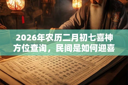 2026年农历二月初七喜神方位查询，民间是如何迎喜神的？