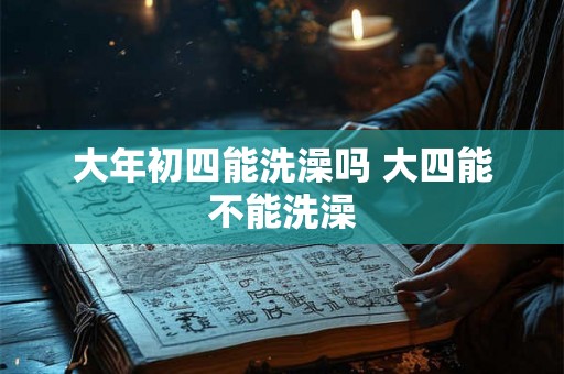 大年初四能洗澡吗 大四能不能洗澡 大年初四能洗澡吗 大四能不能洗澡