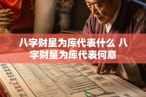 八字财星为库代表什么 八字财星为库代表何意