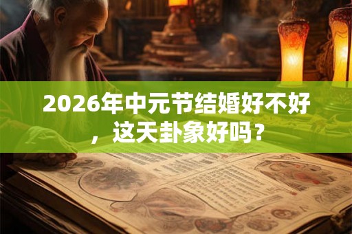 2026年中元节结婚好不好,这天卦象好吗? 2026年中元节结婚好不好,这天卦象好吗?