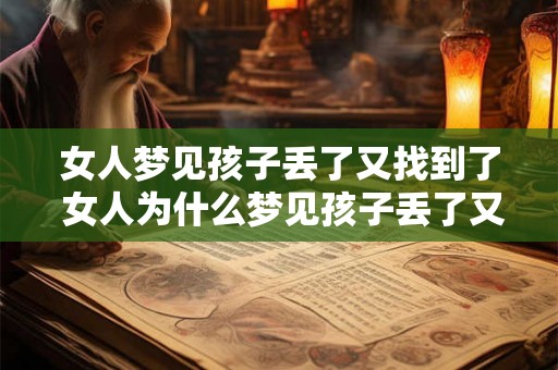 女人梦见孩子丢了又找到了 女人为什么梦见孩子丢了又找到了