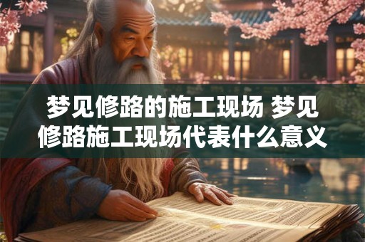 梦见修路的施工现场 梦见修路施工现场代表什么意义