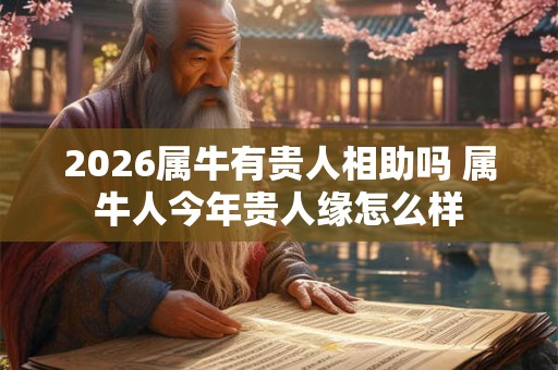 2026属牛有贵人相助吗 属牛人今年贵人缘怎么样