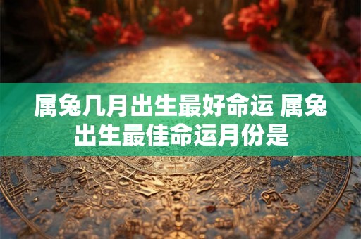 属兔几月出生最好命运 属兔出生最佳命运月份是 属兔几月出生最好命运 属兔出生最佳命运月份是