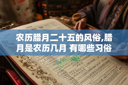 农历腊月二十五的风俗,腊月是农历几月 有哪些习俗 农历腊月二十五的风俗,腊月是农历几月 有哪些习俗