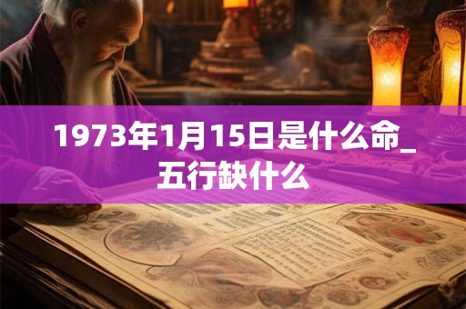 1973年1月15日是什么命_五行缺什么