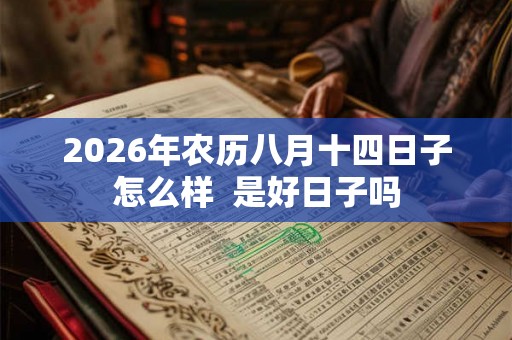 2026年农历八月十四日子怎么样  是好日子吗
