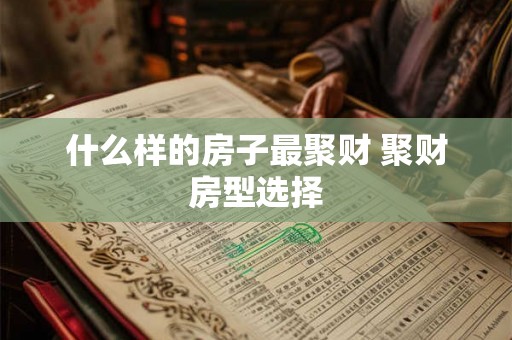 什么样的房子最聚财 聚财房型选择
