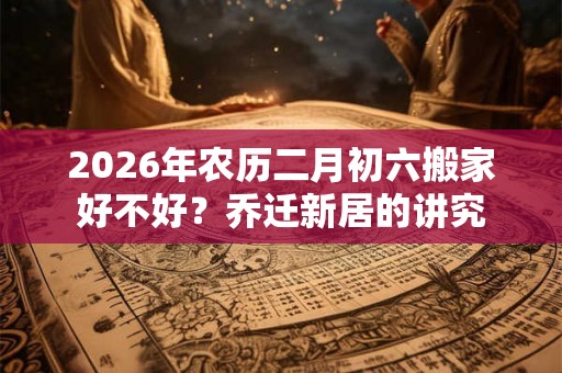 2026年农历二月初六搬家好不好？乔迁新居的讲究