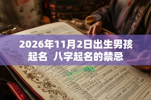 2026年11月2日出生男孩起名  八字起名的禁忌