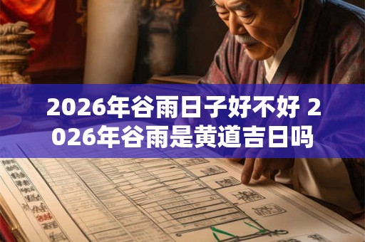 2026年谷雨日子好不好 2026年谷雨是黄道吉日吗 2026年谷雨日子好不好 2026年谷雨是黄道吉日吗