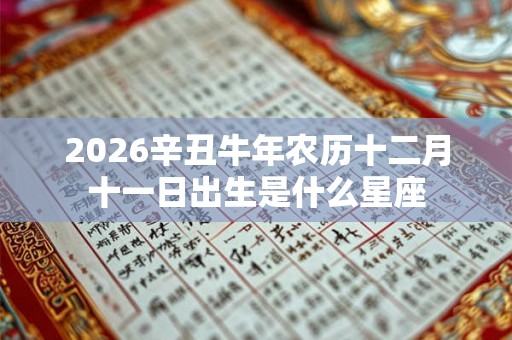 2026辛丑牛年农历十二月十一日出生是什么星座