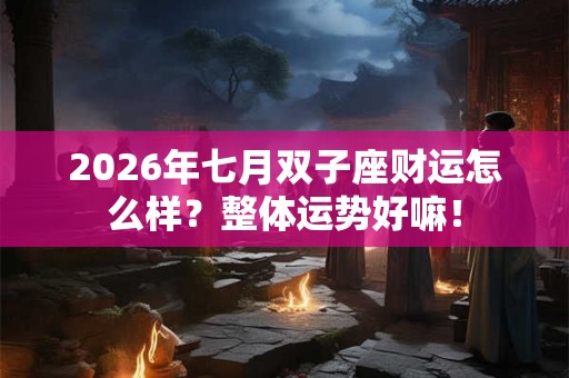2026年七月双子座财运怎么样?整体运势好嘛! 2026年七月双子座财运怎么样?整体运势好嘛!