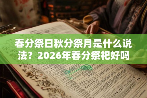 春分祭日秋分祭月是什么说法？2026年春分祭祀好吗？