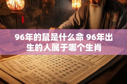 96年的鼠是什么命 96年出生的人属于哪个生肖 96年的鼠是什么命 96年出生的人属于哪个生肖